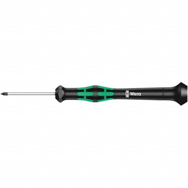 Wera - M Point, 40mm Blade Length Microstix Screwdriver - 137mm OAL - Caliber Tooling