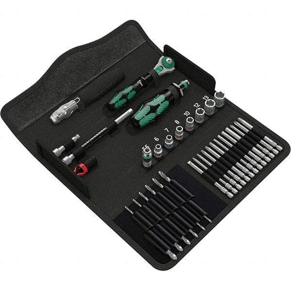 Wera - Screwdriver Bit Sets Type: Micro Bit Set Drive Size: 1/4 (Inch) - Caliber Tooling