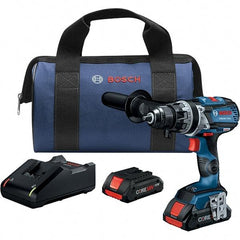 Bosch - 18 Volt 1/2" Keyless Chuck Cordless Hammer Drill - 0 to 31,500 BPM, 0 to 2,100 RPM, Reversible - Caliber Tooling