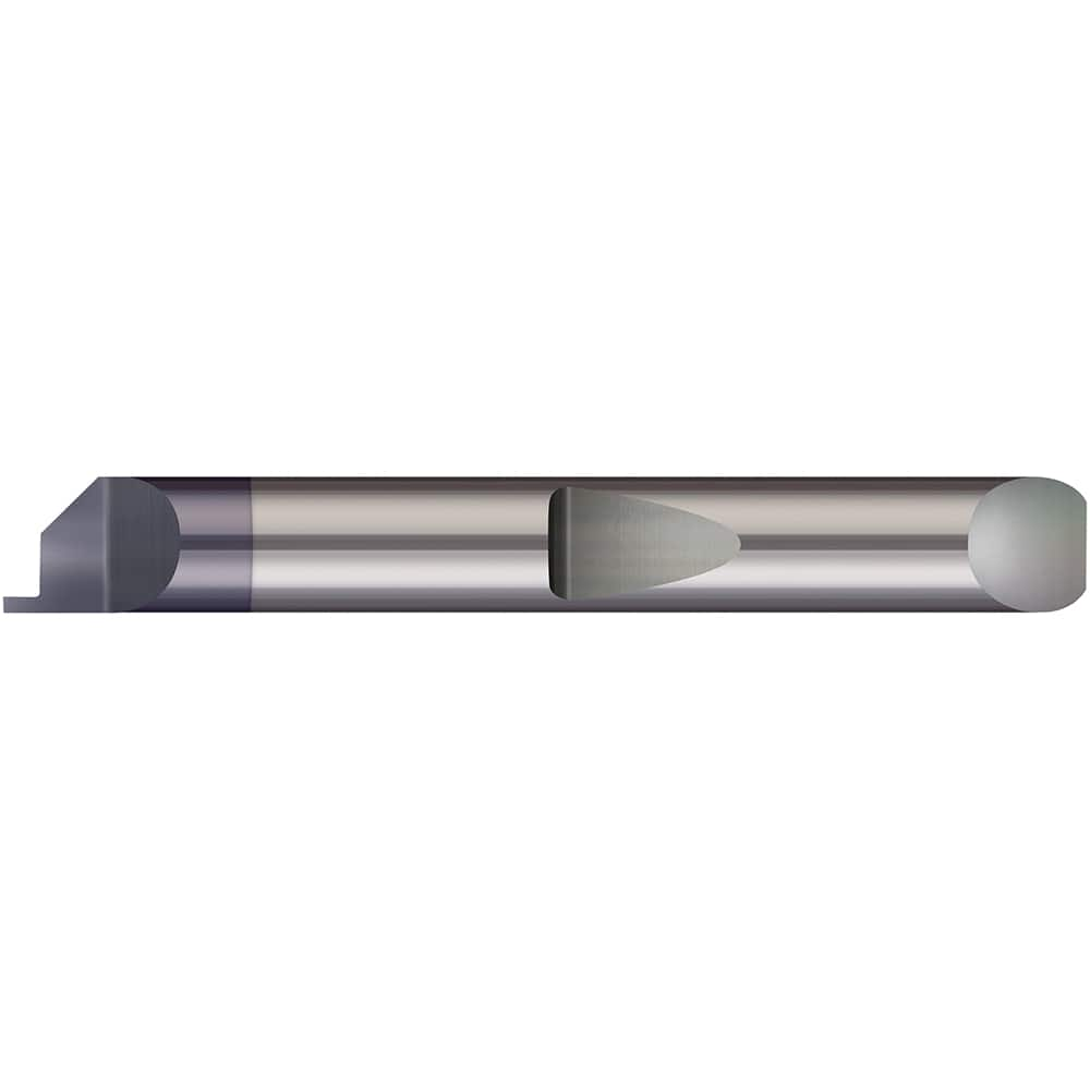 Micro 100 - Grooving Tools; Grooving Tool Type: Face ; Material: Solid Carbide ; Shank Diameter (Decimal Inch): 0.1875 ; Shank Diameter (Inch): 3/16 ; Groove Width (Decimal Inch): 0.0150 ; Projection (Decimal Inch): 0.0250 - Exact Industrial Supply