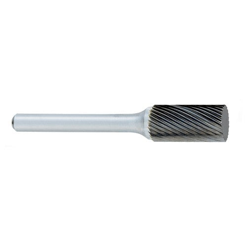 ‎SA-11 -1/8 × 1/2 LOC × 1/4 Shank × 2 OAL Cylindrical Carbide Medium Right Hand Spiral Burr - Caliber Tooling