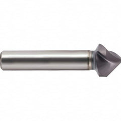 Guhring - 8mm Head Diam, 6mm Shank Diam, 3-Flute 90° Cobalt Countersink - Caliber Tooling