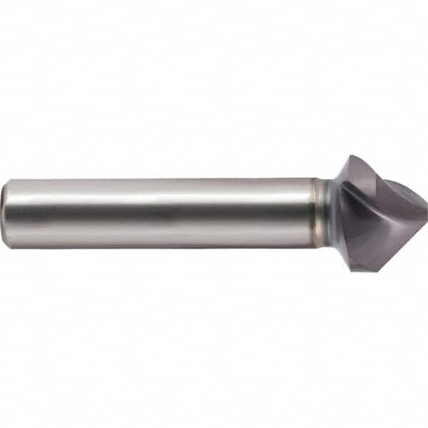 Guhring - 15mm Head Diam, 10mm Shank Diam, 3-Flute 90° Cobalt Countersink - Caliber Tooling