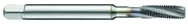 1/4-20 2B 3-Flute PM Cobalt Semi-Bottoming 15 degree Spiral Flute Tap-TiCN - Caliber Tooling