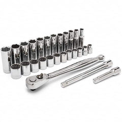 Crescent - Socket Sets Measurement Type: Metric Drive Size: 3/8 - Caliber Tooling