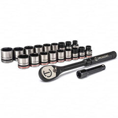 Crescent - Socket Sets Measurement Type: Inch/Metric Drive Size: 3/8 - Caliber Tooling