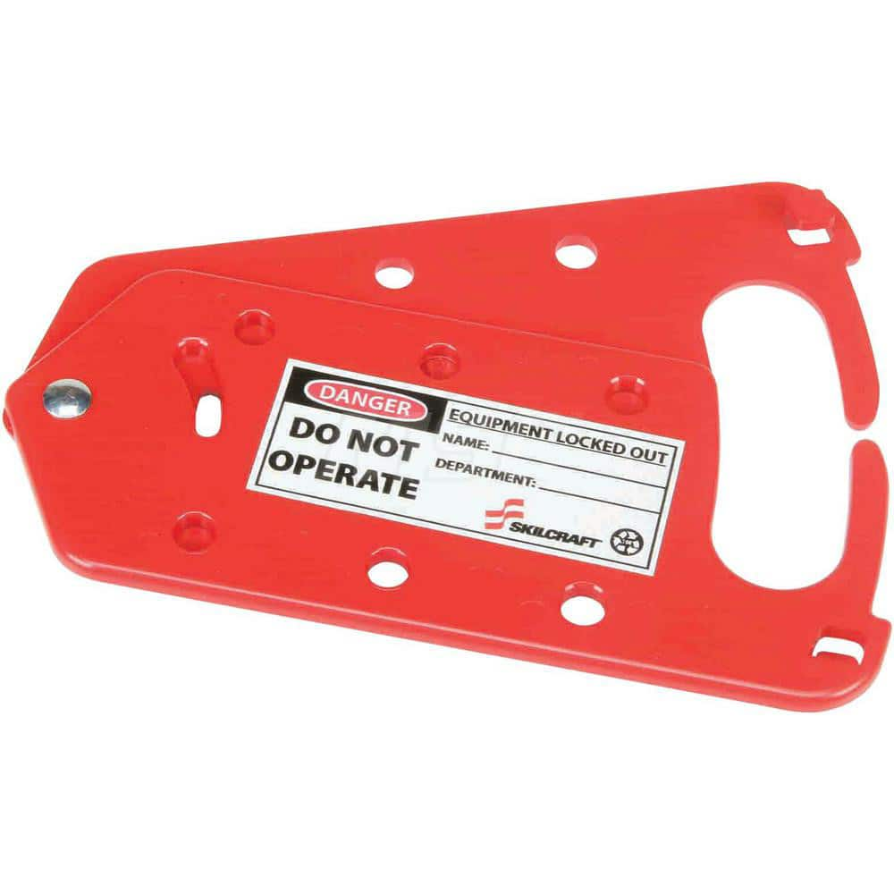 Ability One - Safety & Facility Tags; Message Type: Lockout Tag ; Header: DANGER ; Front Legend: Equipment Locked Out; Do Not Operate ; Back Legend: (Blank) ; Material Type: Plastic ; Language: English - Exact Industrial Supply