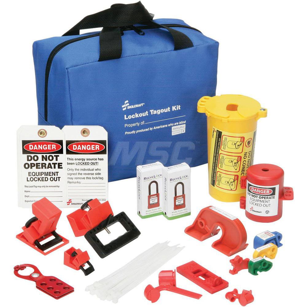 Ability One - Electrical Equipment Lockouts; Type: Lockout Kit ; Maximum Cord Diameter (Decimal Inch): 1 ; Maximum Number of Padlocks: 2 ; Device Material: Nylon; Plastic - Exact Industrial Supply