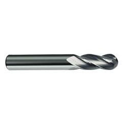 5/64" Dia. - 1-1/2" OAL - 30 Helix Bright CBD Ball Nose EM - 4 FL - Caliber Tooling