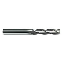 5/8 Dia. x 6 Overall Length 3-Flute Square End Solid Carbide SE End Mill-Round Shank-Center Cut-Uncoated - Caliber Tooling