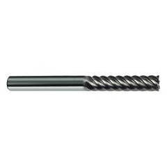 5/16" Dia. - 3" OAL - 45° Helix Bright Carbide End Mill - 6 FL - Caliber Tooling