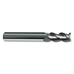 7.5mm Dia. - 63mm OAL - 45° Helix Bright Carbide End Mill - 3 FL - Caliber Tooling