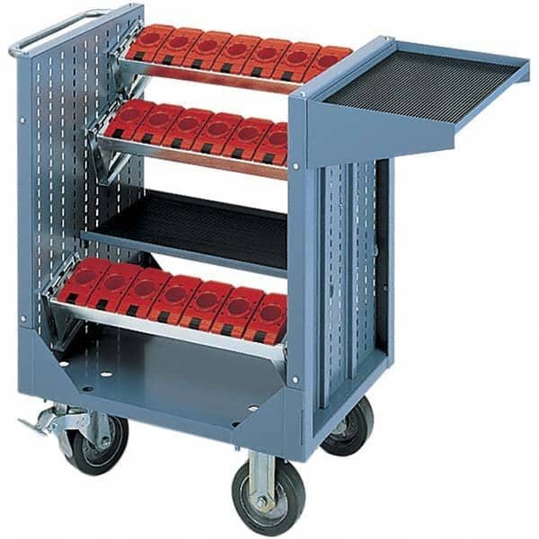 LISTA - CNC Storage Carts Style: CNC Tool Cart with Tool Carrier Taper Size: HSK 63A - Caliber Tooling