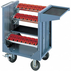 LISTA - CNC Storage Carts Style: CNC Tool Cart with Tool Carrier Taper Size: HSK 100A - Caliber Tooling