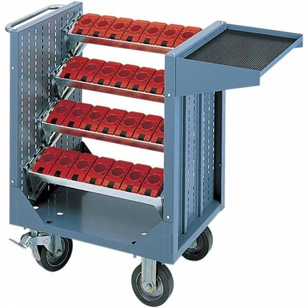 LISTA - CNC Storage Carts Style: CNC Tool Cart with Tool Carrier Taper Size: HSK 63A - Caliber Tooling