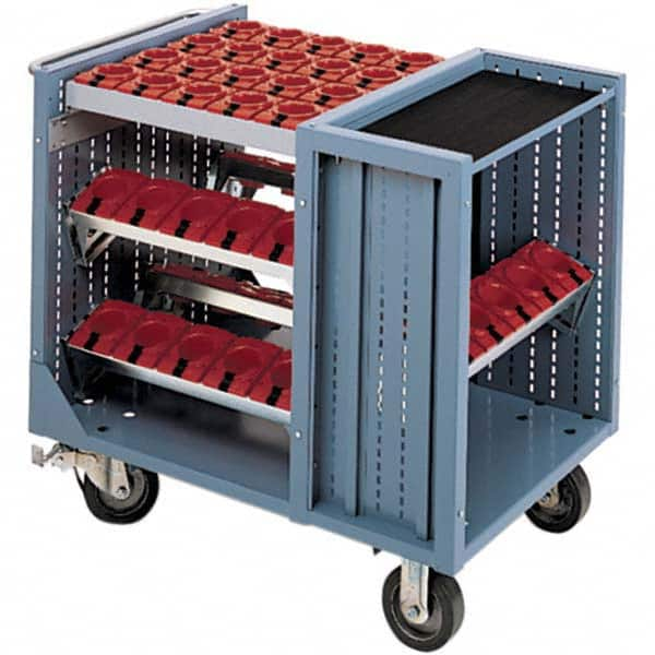 LISTA - CNC Storage Carts Style: CNC Tool Cart with Tool Carrier Taper Size: HSK 50A - Caliber Tooling