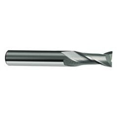 20mm Dia. x 104mm Overall Length 2-Flute Square End Solid Carbide SE End Mill-Round Shank-Center Cut-Uncoated - Caliber Tooling