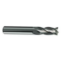 11mm Dia. x 83mm Overall Length 4-Flute Square End Solid Carbide SE End Mill-Round Shank-Center Cut-Uncoated - Caliber Tooling