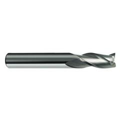 20mm Dia. x 104mm Overall Length 3-Flute Square End Solid Carbide SE End Mill-Round Shank-Center Cut-Firex - Caliber Tooling