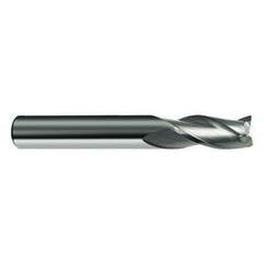 11mm Dia. x 83mm Overall Length 3-Flute Square End Solid Carbide SE End Mill-Round Shank-Center Cut-Firex - Caliber Tooling