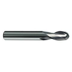 3/8" Dia. - 2-1/2" OAL - 30 Helix Bright CBD Ball Nose EM - 2 FL - Caliber Tooling