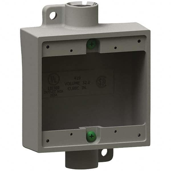 Hubbell Killark - Electrical Outlet Boxes & Switch Boxes Enclosure Type: Device Box Enclosure Shape: Square - Caliber Tooling