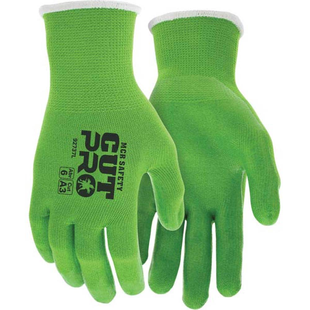 MCR Safety - Size XL, ANSI Cut Lvl A3, Puncture Lvl 3, Abrasion Lvl 6, Silicone Coated Cut & Puncture Resistant Gloves - Exact Industrial Supply