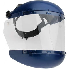 Sellstrom - Nylon Blue Ratchet Adjustment Face Shield with Chin Guard - Caliber Tooling