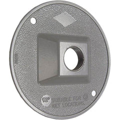 Hubbell-Raco - Weatherproof Box Covers Cover Shape: Round Number of Holes in Outlet: 1 - Caliber Tooling