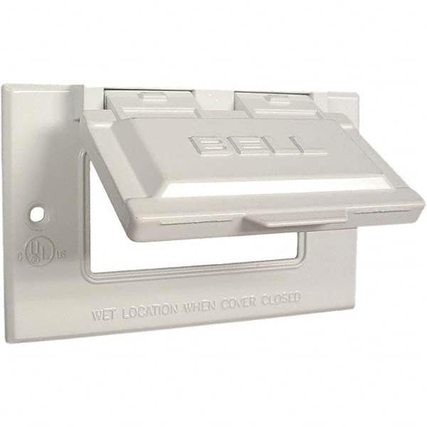 Hubbell-Raco - Weatherproof Box Covers Cover Shape: Rectangle Number of Holes in Outlet: 1 - Caliber Tooling