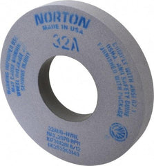 Norton - 12" Diam x 5" Hole x 1-1/2" Thick, H Hardness, 60 Grit Surface Grinding Wheel - Aluminum Oxide, Type 1, Medium Grade, 2,070 Max RPM, Vitrified Bond, No Recess - Caliber Tooling