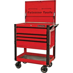 EXTREME TOOLS - Tool Storage Carts Type: Tool Cart Number of Drawers: 4 - Caliber Tooling