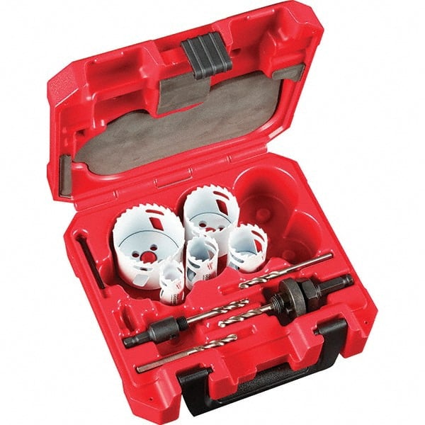 Milwaukee Tool - Hole Saw Kits Minimum Saw Diameter (Inch): 7/8 Maximum Saw Diameter (Inch): 2-1/2 - Caliber Tooling