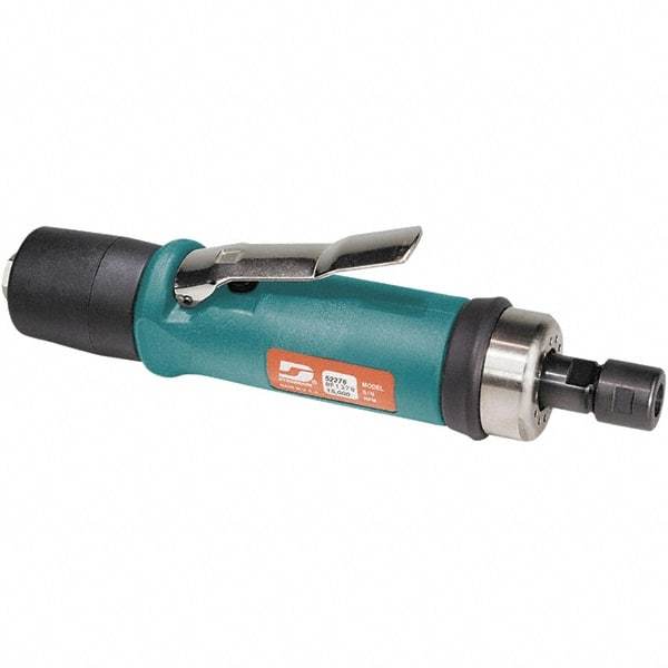 Dynabrade - 1/4" Collet, Straight Handle, Air Straight Die Grinder - 20,000 RPM, Rear Exhaust, 37 CFM, 0.7 hp, 90 psi, 1/4 NPT Inlet - Caliber Tooling