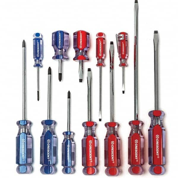 Crescent - Screwdriver Sets Screwdriver Types Included: Philips , Slotted Number of Pieces: 12 - Caliber Tooling