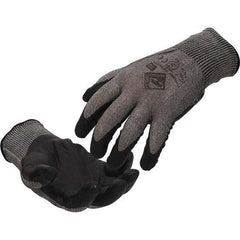 Tilsatec - Size XS (6), ANSI Cut Lvl A5, Puncture Lvl 3, Abrasion Lvl 4, Micro-Foam Nitrile Coated Cut & Puncture Resistant Gloves - Caliber Tooling