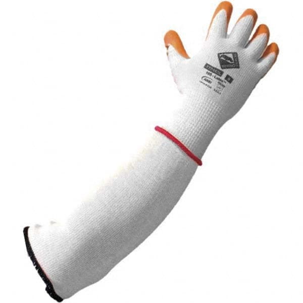 Tilsatec - Size 2XL (11), ANSI Cut Lvl A9, Puncture Lvl 4, Abrasion Lvl 4, Latex Coated Cut & Puncture Resistant Gloves - Caliber Tooling