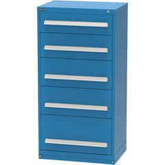 Vidmar - 5 Drawer, 45 Compartment Bright Blue Steel Modular Storage Cabinet - Caliber Tooling