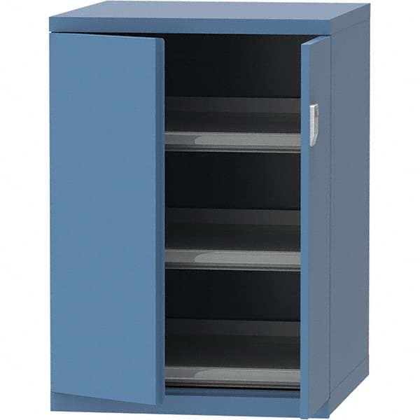 LISTA - 45 Compartment Bright Blue Steel Modular Storage Cabinet - Caliber Tooling