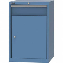 LISTA - 1 Drawer, 84 Compartment Bright Blue Steel Modular Storage Cabinet - Caliber Tooling