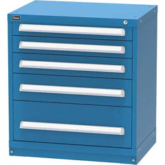 Vidmar - 5 Drawer, 45 Compartment Bright Blue Steel Modular Storage Cabinet - Caliber Tooling