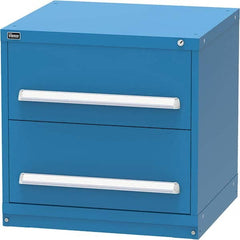 Vidmar - 2 Drawer Bright Blue Steel Modular Storage Cabinet - Caliber Tooling