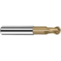 Fraisa - 3mm Diam, 4mm LOC, 2 Flute Solid Carbide Ball End Mill - Caliber Tooling