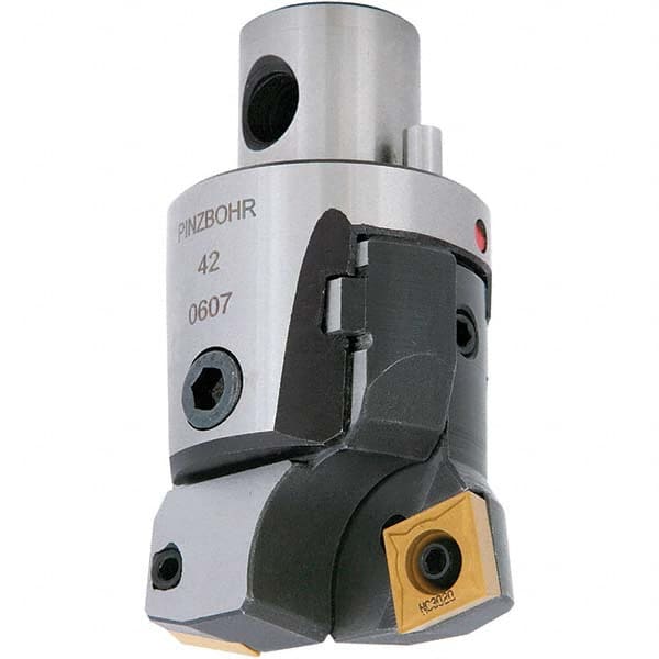 Techniks - Size D42, 1.929" Min Diam, Right Hand Modular Boring Cutting Unit Head - Caliber Tooling