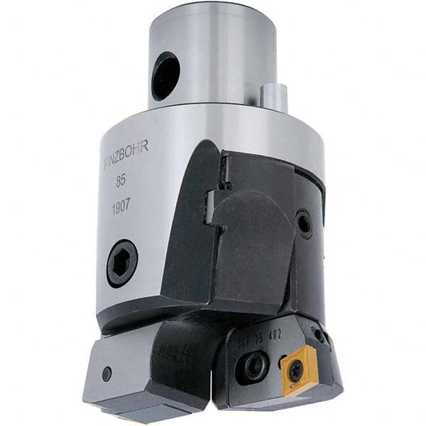 Techniks - Size D68, 3.15" Min Diam, Right Hand Modular Boring Cutting Unit Head - Caliber Tooling