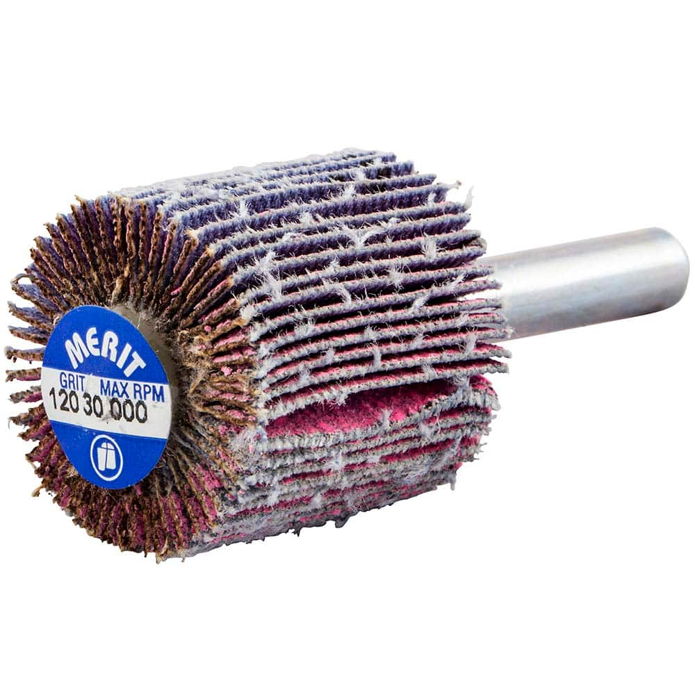 Merit Abrasives - Mounted Flap Wheels Abrasive Type: Coated Outside Diameter (Inch): 1 - Caliber Tooling