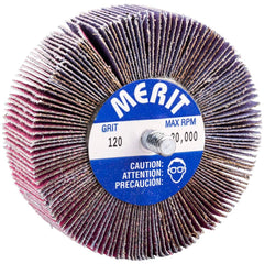 Merit Abrasives - 3 x 1" 120 Grit Ceramic Alumina Unmounted Flap Wheel - Caliber Tooling