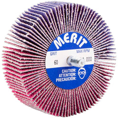 Merit Abrasives - 3 x 1" 60 Grit Ceramic Alumina Unmounted Flap Wheel - Caliber Tooling