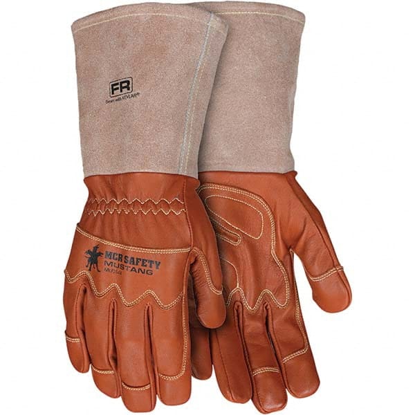 MCR Safety - Size XL Leather or Synthetic Leather General Protection Work Gloves - Caliber Tooling