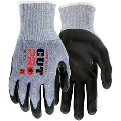 MCR Safety - Size XS, ANSI Cut Lvl A3, Puncture Lvl 4, Abrasion Lvl 4, Nitrile Coated Cut & Puncture Resistant Gloves - Caliber Tooling